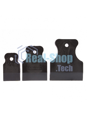 Набор шпателей Matrix 40-60-80 мм, черная резина, 3 шт.