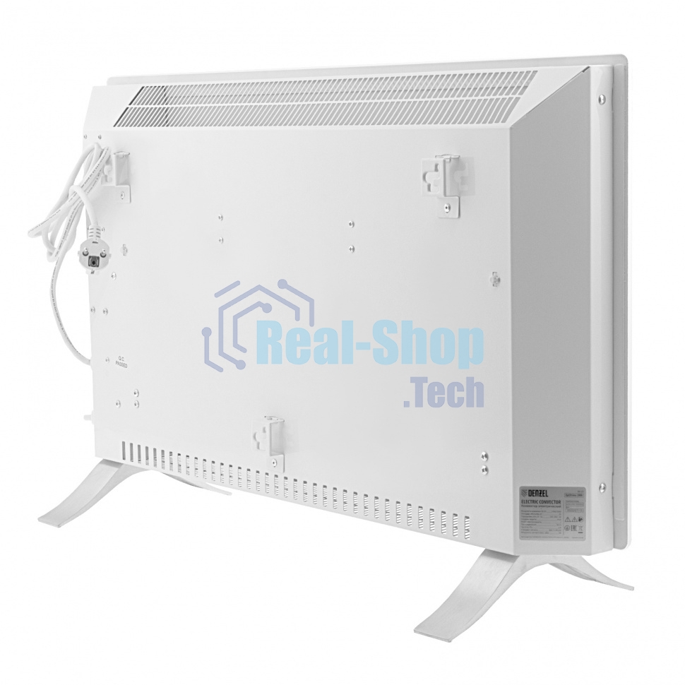 Конвектор Denzel OptiPrime-2000 белый, 2000 Вт, 25 м2, термостат, дисплей, WiFi