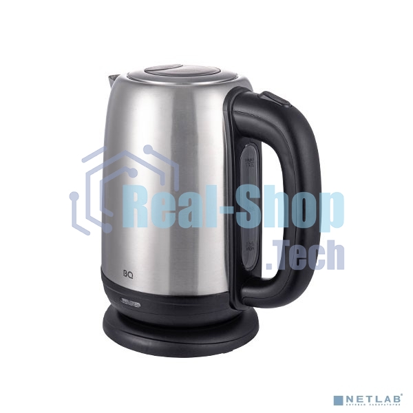 Чайник электрический BQ KT1821S черный/стальной, мощность 2200Вт, Максимальный объем 1.7л
