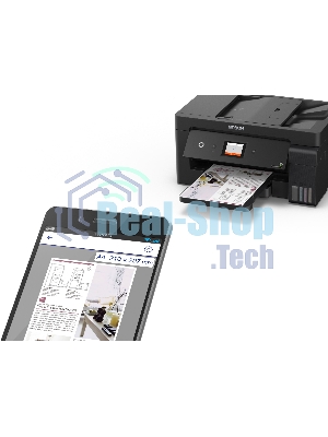 МФУ струйное Epson L14150, (C11CH96404/C11CH96505/C11CH96403/C11CH96502/C11CH96507), A3, цветной, печ. 38 стр/мин (ч/б) 24 стр/мин (цв.), 1200 x 4800 dpi (печать) 1200x2400dpi (скан.), USB, RJ-45, Wi-Fi