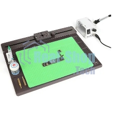 Алюминиевая платформа для микроскопа с ковриком для пайки BAKU BA-697