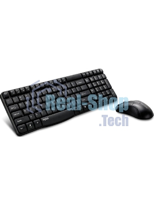 Комплект клавиатура+мышь Rapoo X1800S беспроводной, USB, 1000 DPI, чёрный