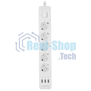 Удлинитель с USB зарядкой Harper UCH-510 White