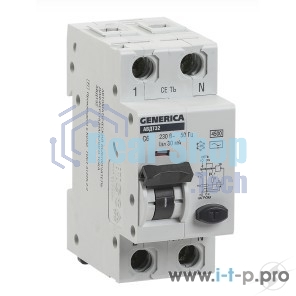 Выключатель автоматический дифференциального тока Iek MAD25-5-032-C-30 АВДТ 32 C32 - GENERICA