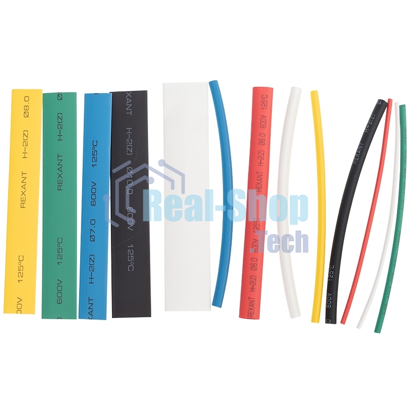 Термоусаживаемые трубки Rexant MULTICOLOR 2:1 (Набор 13 шт.)