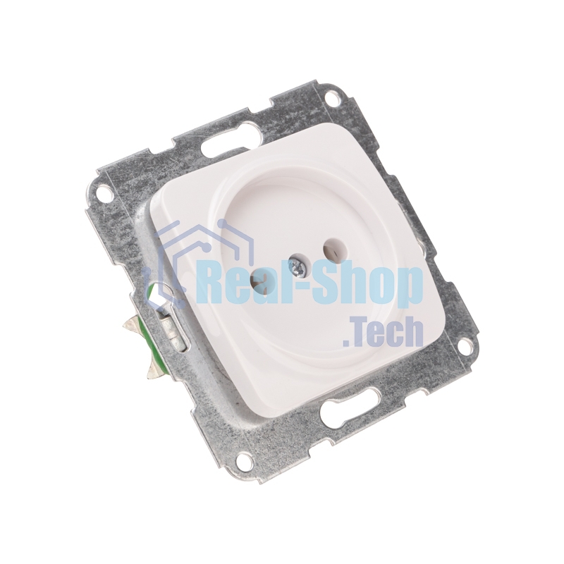 Розетка Kranz 1-ая DEA б/з с/у 10А мех. белый (1/10/120)