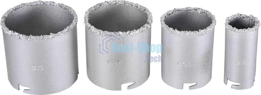 Набор коронок алмазных по керамической плитке 73/10/9/4