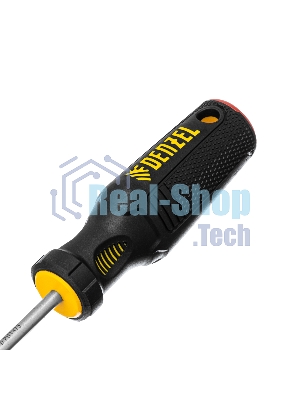 Отвертка Denzel PH1х75 мм, S2, 3к рукоятка