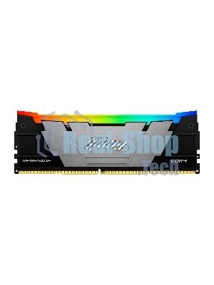 Оперативная память Kingston Fury Renegade, DDR4, 16GB (1x16GB), 3200MHz, CL16, DIMM, с радиатором, RGB, серебристый/черный