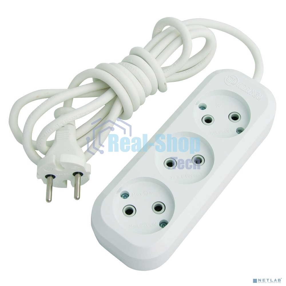 Удлинитель 3 гн 3 м Makel MGP123