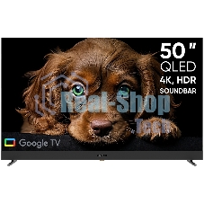 Телевизор Topdevice 50'' TDTV50DQ08U черный VA-QLED UHD 60Hz Smart 2/16Gb