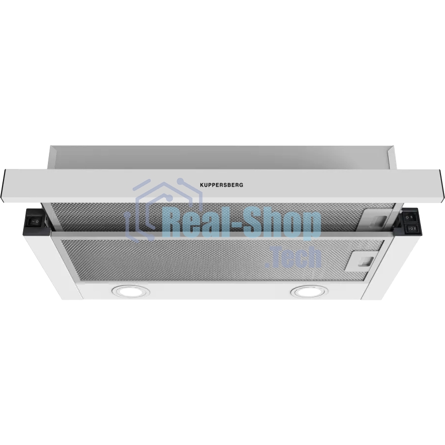 Вытяжка встраиваемая Kuppersberg SlimDual 60 W белый, 60 см, 650 куб. м/ч, 53 дБ