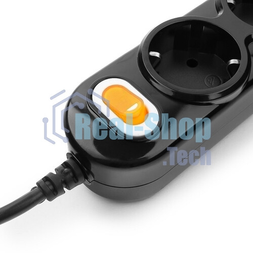 Удлинитель Power Cube PC 5 м 3р с/з, с выкл. 16А PC-1-5М (коробка) (3*1,5 мм2)