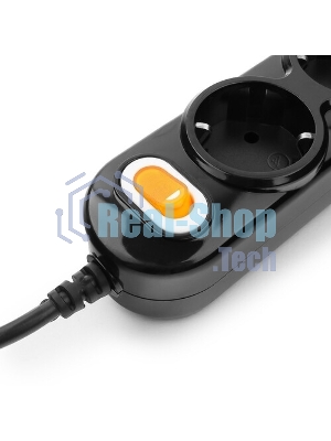 Удлинитель Power Cube PC 5 м 3р с/з, с выкл. 16А PC-1-5М (коробка) (3*1,5 мм2)