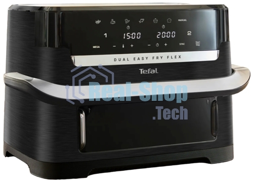 Аэрогриль Tefal Dual Easy Fry Flex EY9228E0 черный, 2700 Вт, 9 л, сенсор, 6 программ