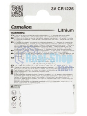 Элемент питания литиевый Camelion CR CR1225 BL-1 (блист.1шт) 3 В