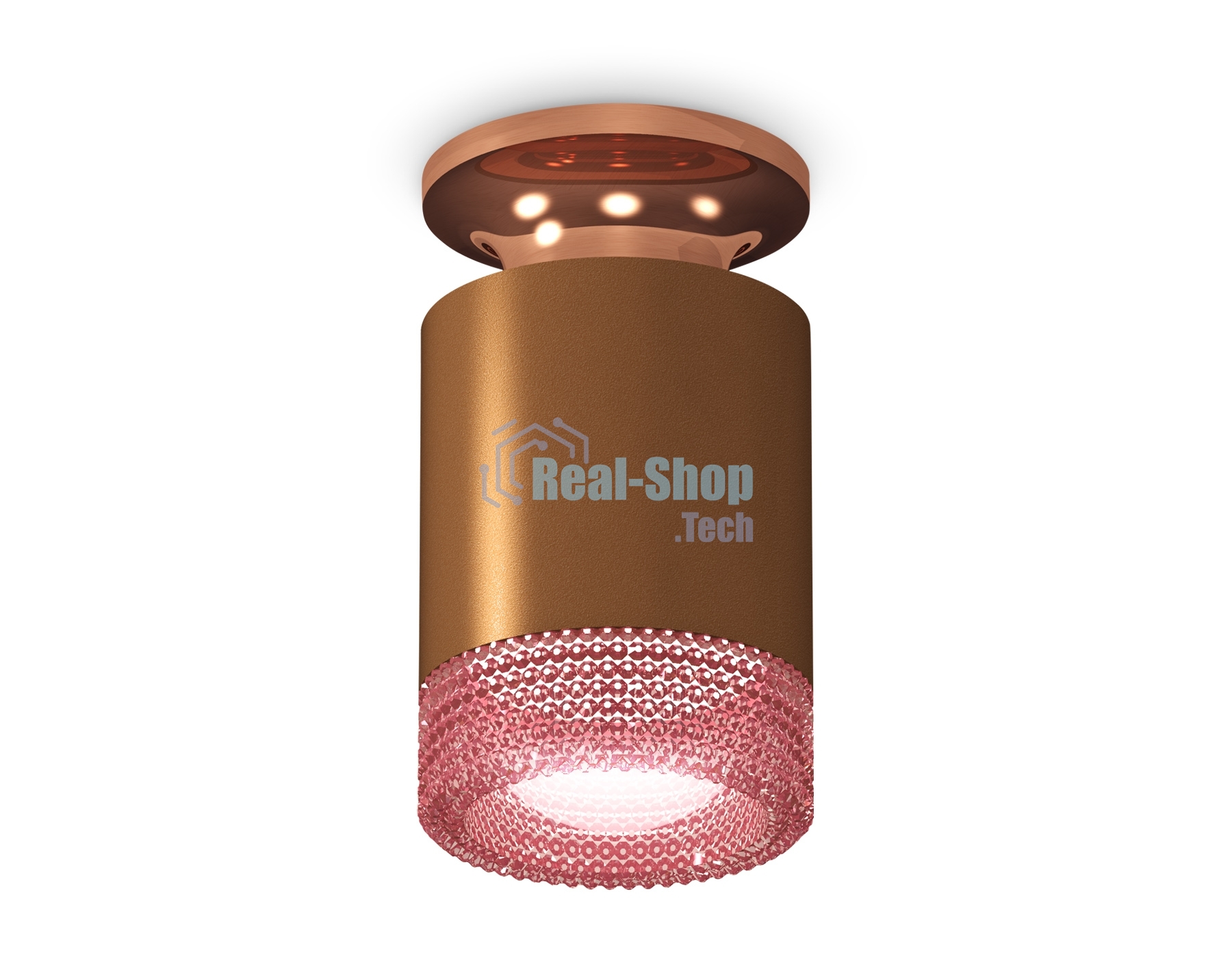 Светильник Ambrella Light XS6304151 SCF/PPG/PI кофе песок/золото розовое полированное/розовый MR16 GU5.3 (N6906, C6304, N6152)