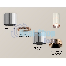 Светильник Ambrella Light XS7405081 PSL/PPG серебро полированное/золото розовое полированное MR16 GU5.3