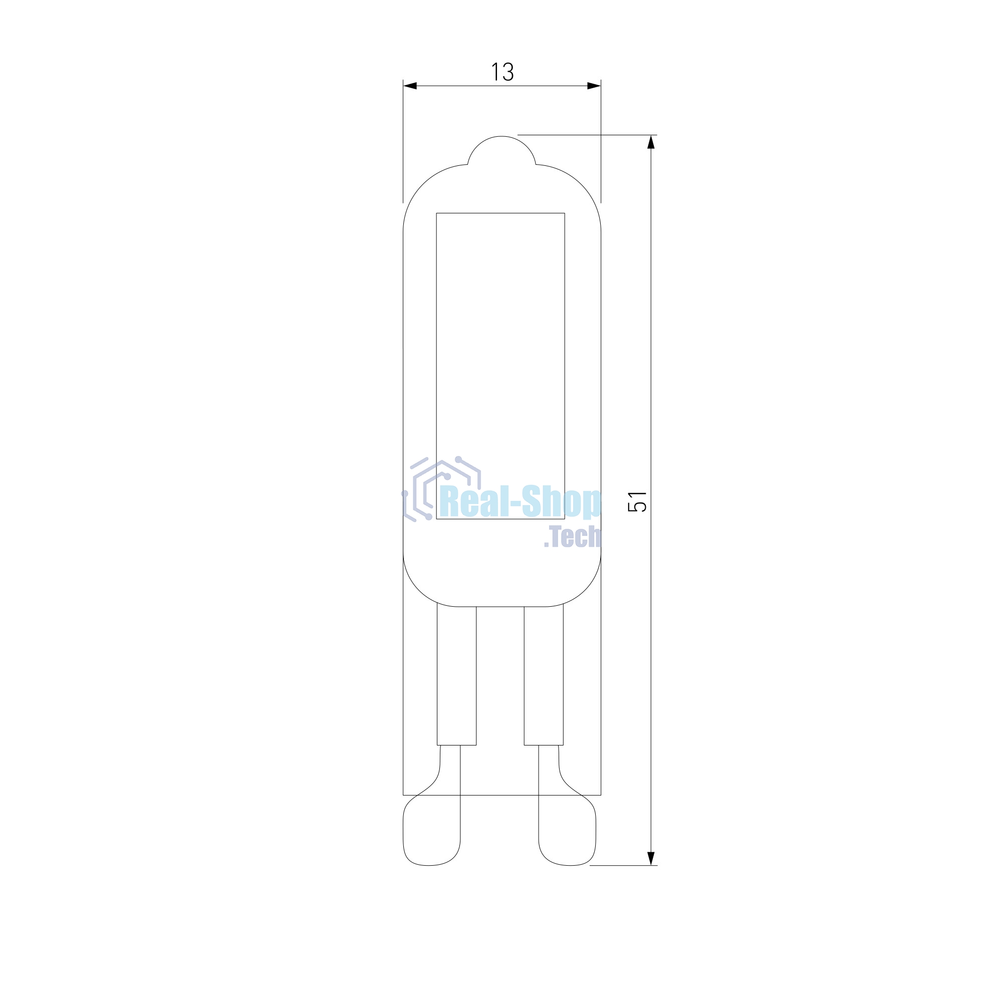 BLG913 / Светодиодная лампа G9 LED 3W 220V 6500K