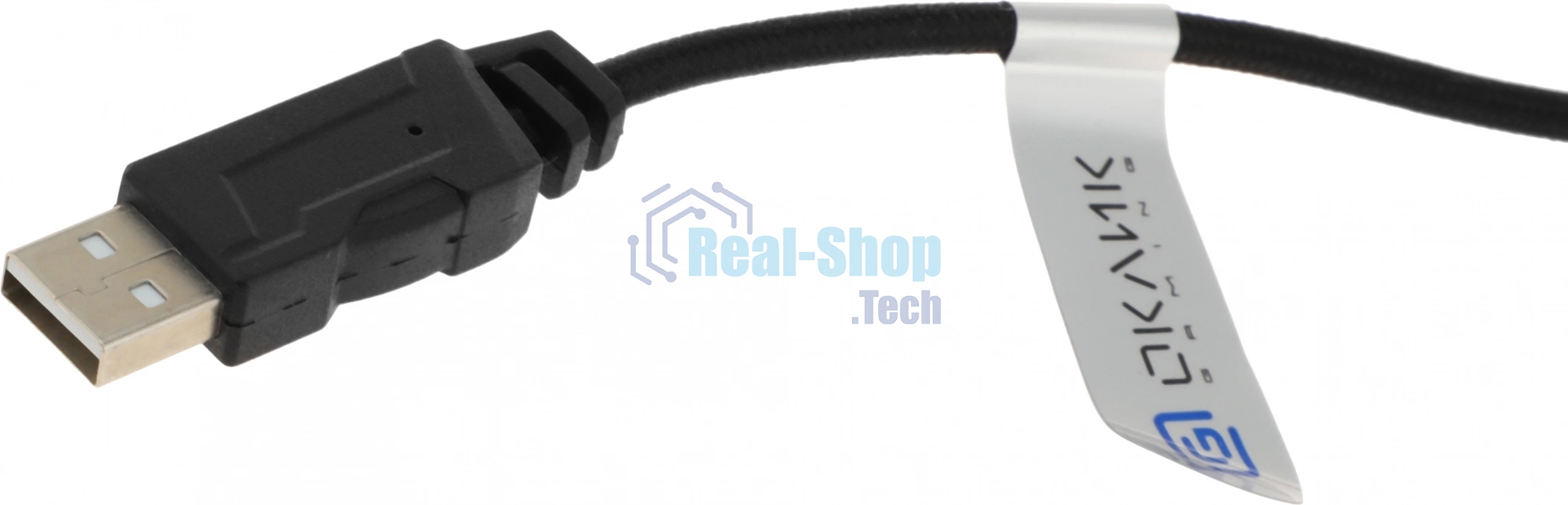 Гарнитура Oklick HS-L710G белый/чёрный, проводная, USB, подсветка