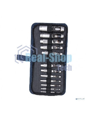 Набор пробойников для кожи Сибртех 3; 4; 5; 6; 7; 8; 9; 10; 12; 14; 16; 19 мм, 12 шт