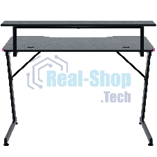 Стол игровой Defender Adamant полка, подвесы, черный, МДФ, RGb