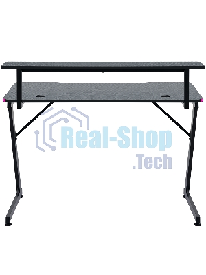 Стол игровой Defender Adamant полка, подвесы, черный, МДФ, RGb