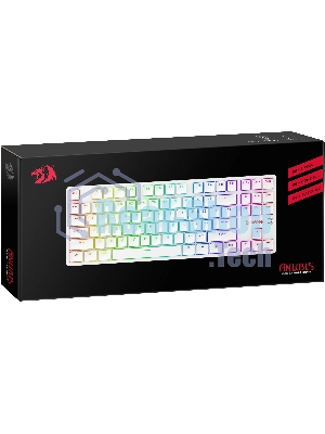 Клавиатура беспроводная Redragon Anubis беспроводная, USB, Bluetooth/Радиоканал, белый