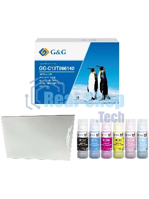 Чернила G&G GG-108-260g-4X6-20 набор 6x70мл для Epson Ecotank L8050/L18050