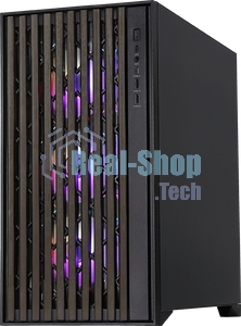 Корпус Formula V Line TimberLine T0 Black, ATX, wood+plastic front, TYPE-C*1, USB3.0*2, FRONT 3x120мм FRGB, REAR 1x120мм FRGB