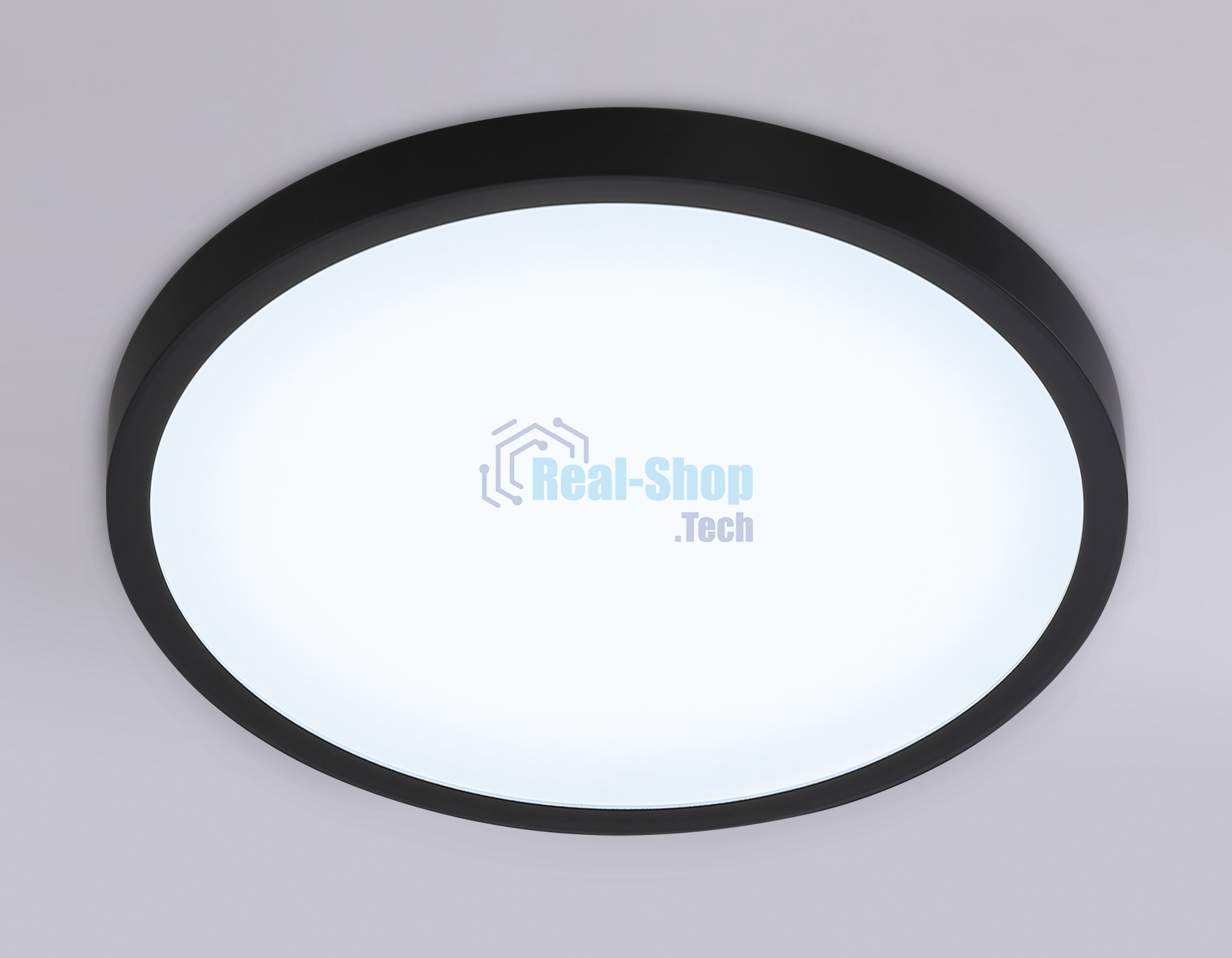Светильник светодиодный ультратонкий Ambrella light FZ1953 BK черный IP54 20W 5000K D270*15 (Без ПДУ)