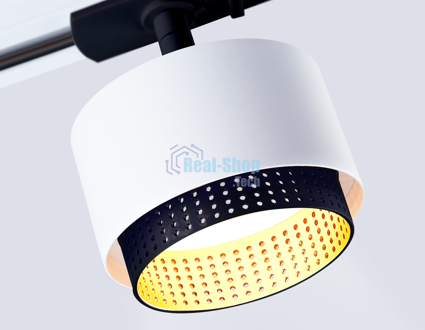 Трековый однофазный светильник Ambrella light GL5379 WH/BK белый/черный GX53 max 12W D95*130