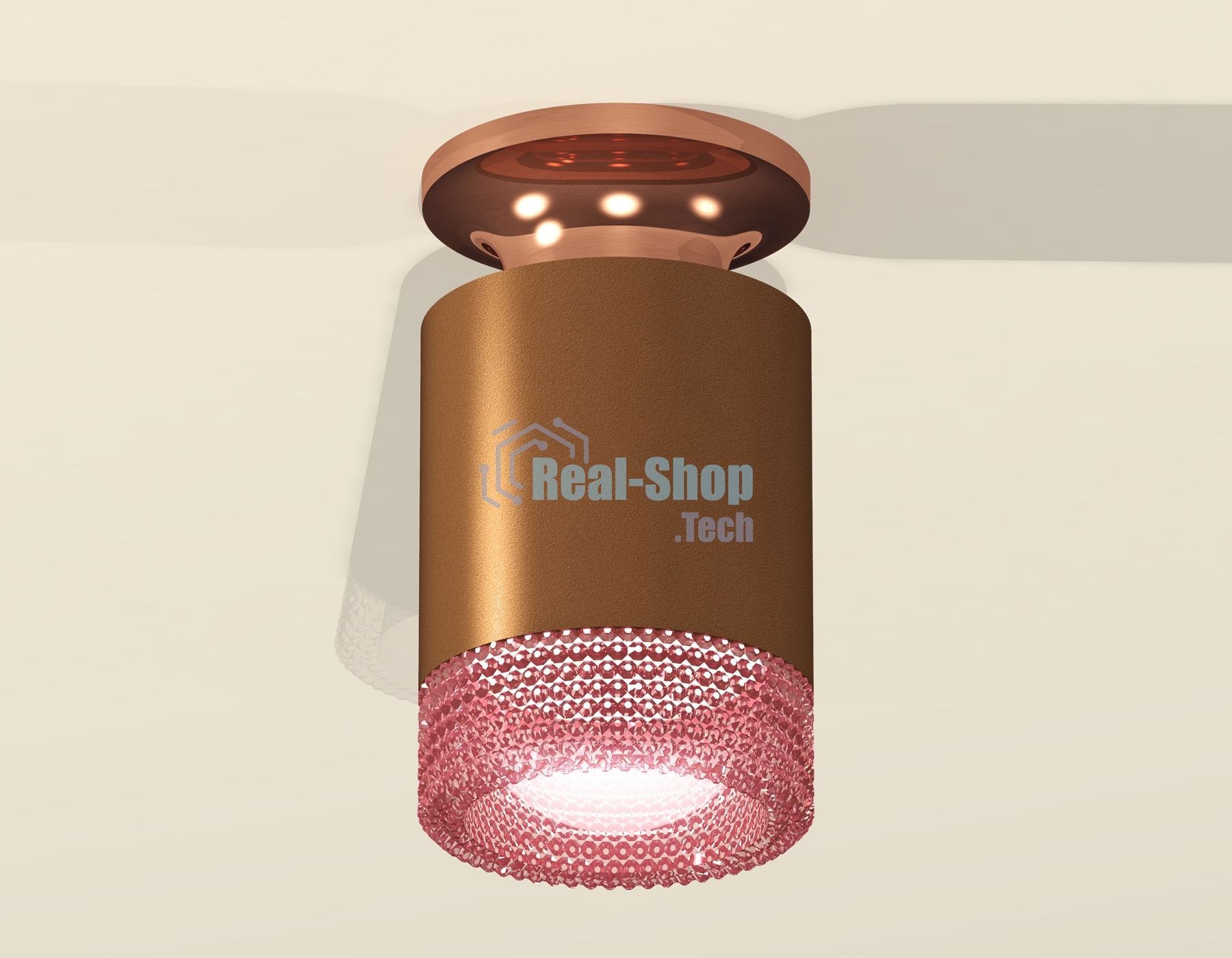 Светильник Ambrella Light XS6304151 SCF/PPG/PI кофе песок/золото розовое полированное/розовый MR16 GU5.3 (N6906, C6304, N6152)