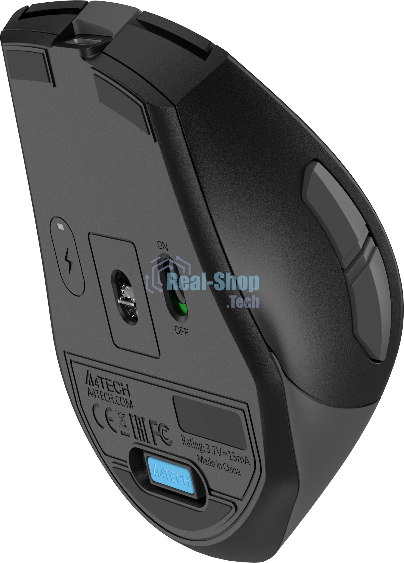 Мышь A4Tech Fstyler FG35CS Plus серый оптическая 3200dpi silent беспров. USB 6but