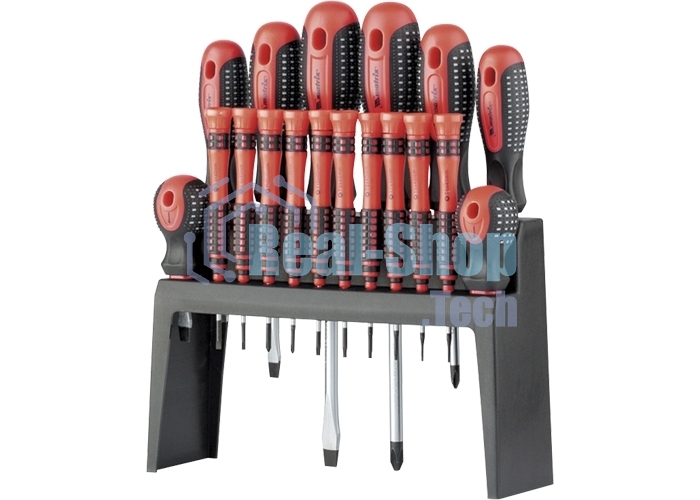 Набор отверток Matrix fusion на подвесной полке 18шт crv