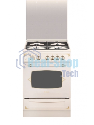 Плита газовая Gefest ПГ 6100-03 0279 бежевый, конфорок 4 шт, духовка 52 л, 60 см x 85 см x 60 см