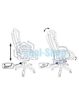 Кресло Бюрократ CH-824B/LBLACK черный, экокожа
