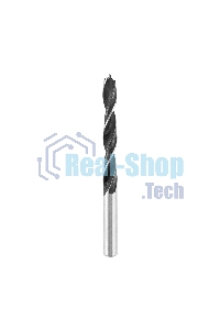 Сверло по дереву Kranz 9х125 мм, цилиндрический хвостовик