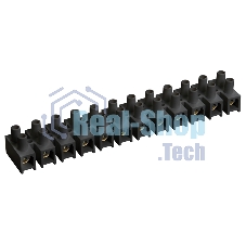 Зажим винтовой ЗВИ-3 н/г 1.0-2.5 кв.мм 12 пар черный IEK UZV5-003-04