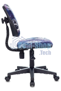 Кресло детское Бюрократ KD-4 синий космопузики крестовина пластик