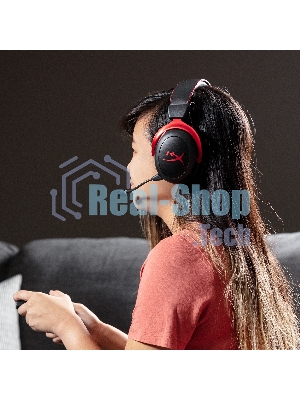 Гарнитура HyperX Cloud II красный, проводная, совместимость с консолями