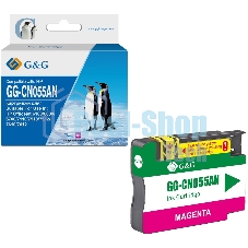 Картридж струйный G&G GG-CN055AN пурпурный (14 мл) для HP Officejet 6100/6600/6700/7110/7510/7610/7612