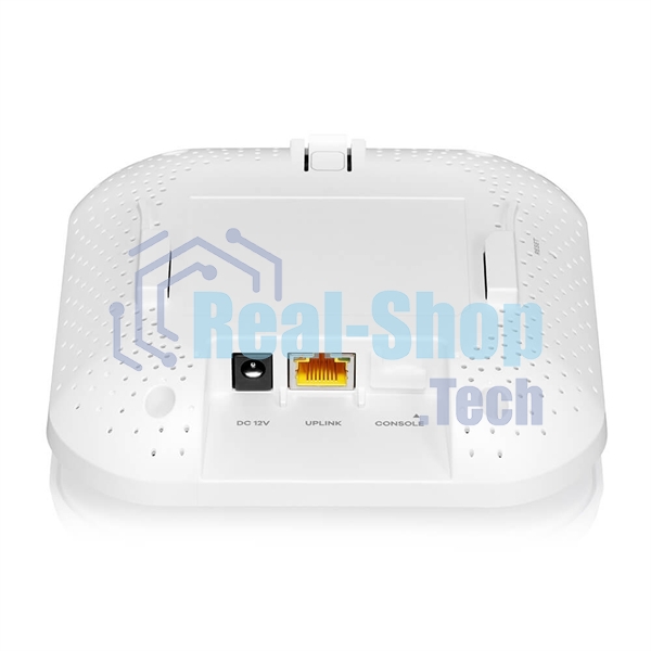 Точка доступа Zyxel NebulaFlex NWA90AX PRO, WiFi 6, 802.11a/b/g/n/ac/ax (2,4 и 5 ГГц), MU-MIMO, антенны 3x3, до 575+2400 Мбит/с, 1xLAN 2.5GE, PoE, защита от 4G/5G, БП в комплекте
