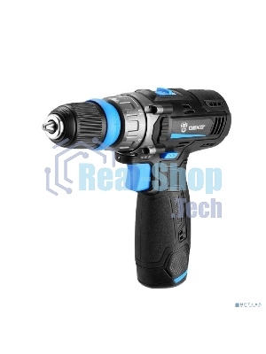 Дрель-шуруповерт Deko DKCD12V PRO, 12 В, 1.5 Ач, 32 Нм, щеточный