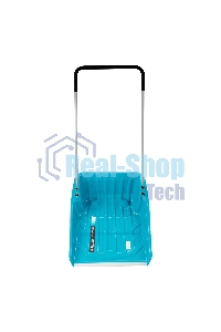 Скрепер-волокуша для уборки снега Palisad LUXE полипропилен, колеса, 595х715х1445 мм, рукоятка с ПВХ