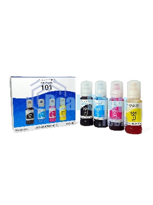 Чернила NVPrint 101 для принтеров Epson, набор 4 цвета по 100 мл совместимые