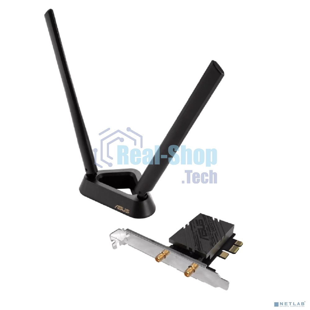 Сетевой адаптер Wi-Fi + Bluetooth Asus PCE-BE92BT BE9400 PCI Express (ант.внеш.несъем.) 2ант.