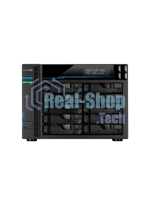 Сетевое хранилище ASUSTOR AS7110T 10-Bay NAS/Media player/Intel Xeon E-2224 3.4GHz up to 4.6GHz(Quad-Core), 8Gb SO-DIMM DDR4, noHDD(HDD,SSD),/10x1GbE+3x2,5Gbe(LAN)/3xUSB3.2,HDMI/M.2/4ip camera license; 90IX01D1-BW3S1