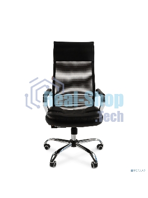 Кресло Chairman 700 черный, сетка, 120 кг, механизм качания