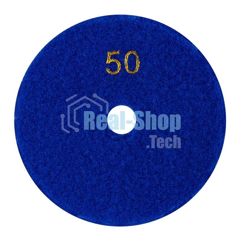 Круг алмазный KRANZ гибкий шлифовальный Черепашка 100 мм, P50, сухое шлифование